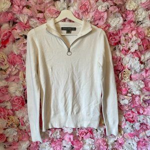 French Connection Half Zip Long Sleeve Sweater Sz L